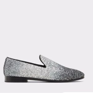 Aldo Bato Silver Men's Loafers & Slip-Ons Sz 10.5